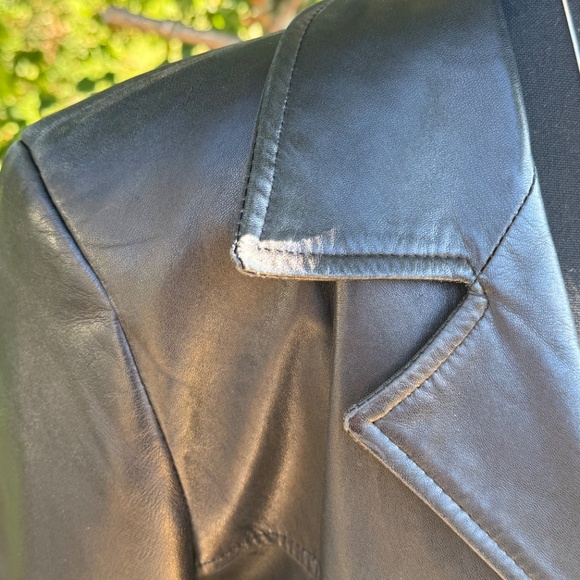 🖤 Classic Vintage Black Leather Coat - MIX Since 1989 - Made in Canada - Sz XL - Picture 3 of 14